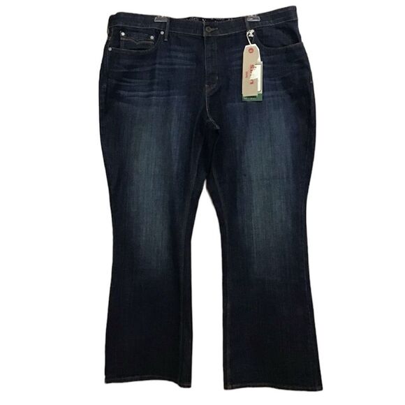Levi's 525 Perfect Waist Flare Leg Jeans New With Tags Size 24 Plus - Picture 1 of 14
